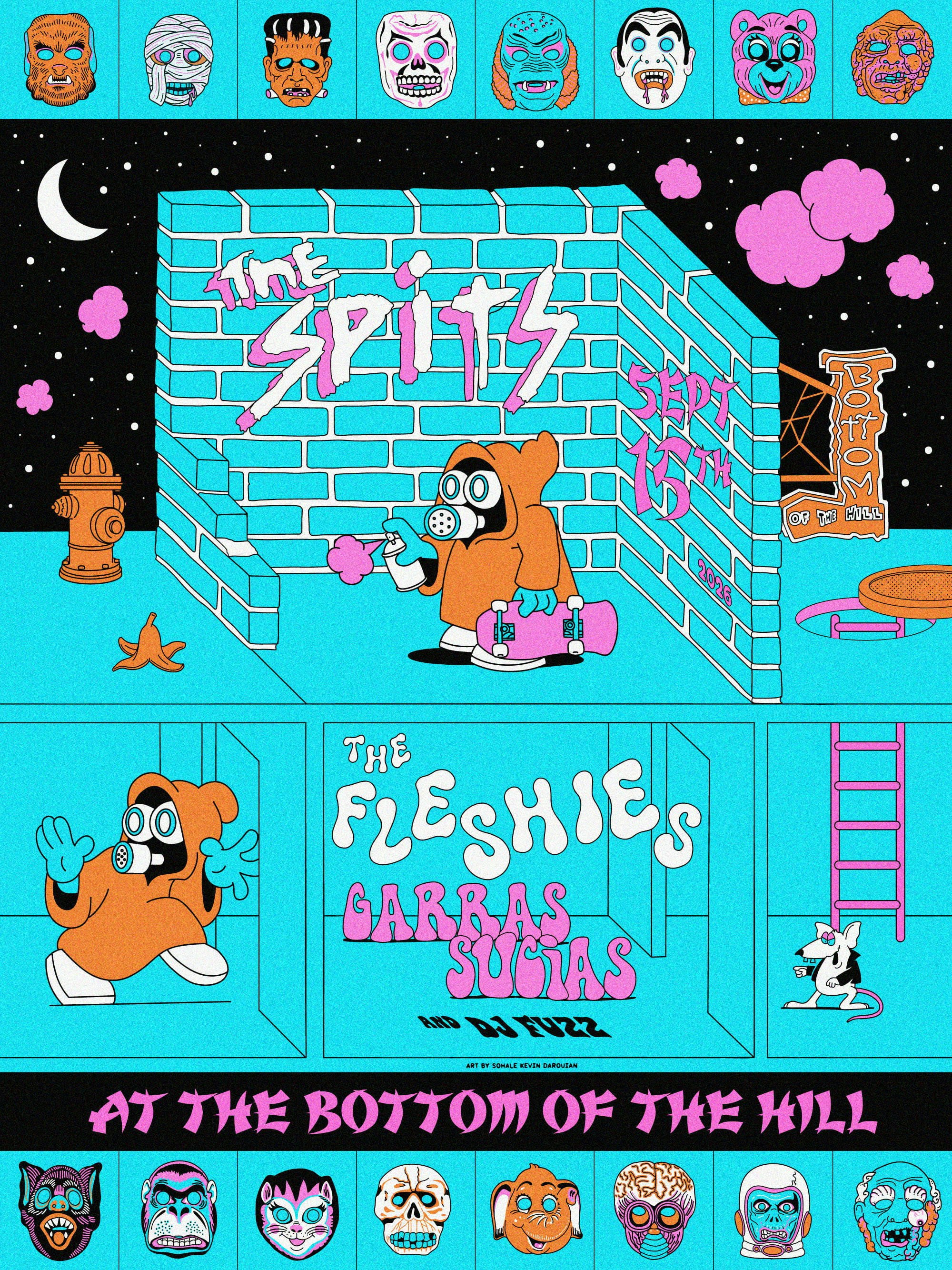 The Spits ~ The Fleshies ~ Garras Sucias ~ DJ Fuzz Tickets
