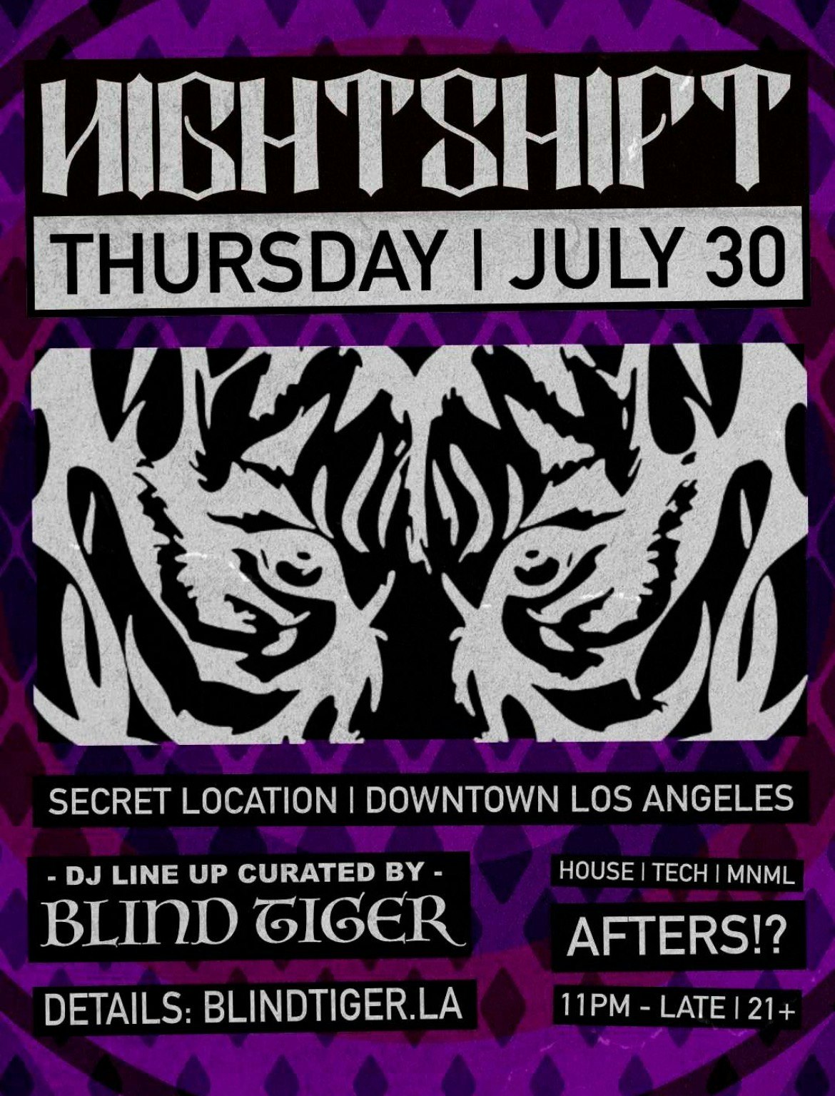 Nightshift Afterhours Tickets | From Free | 30 Jul @ The Lexington