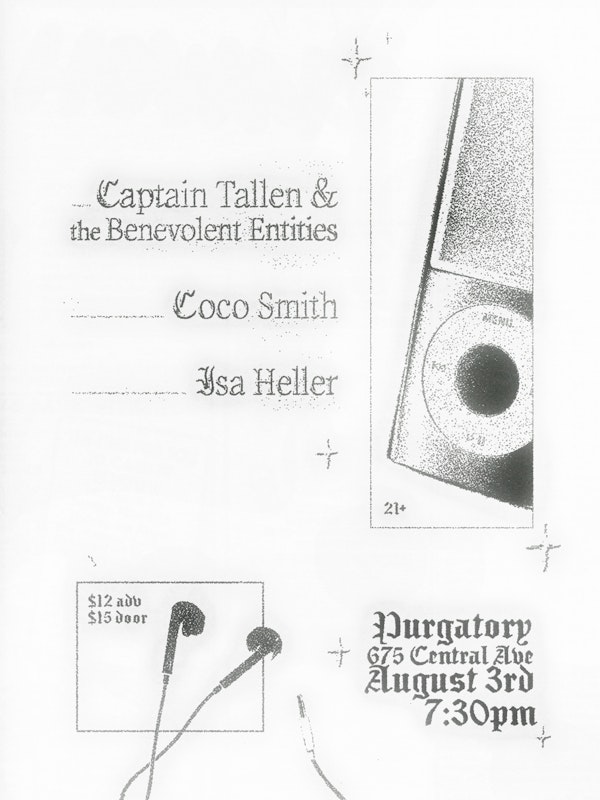 Captain Tallen and the Benevolent Entities, Coco Smith, and Isa Heller