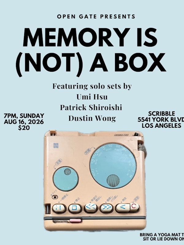Open Gate Presents: Memory is (Not) a Box