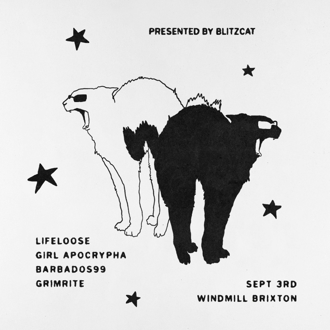 Lifeloose, Girl Apocrypha, Barbados99, Grimrite at The Windmill, London on 03 Sep 2026