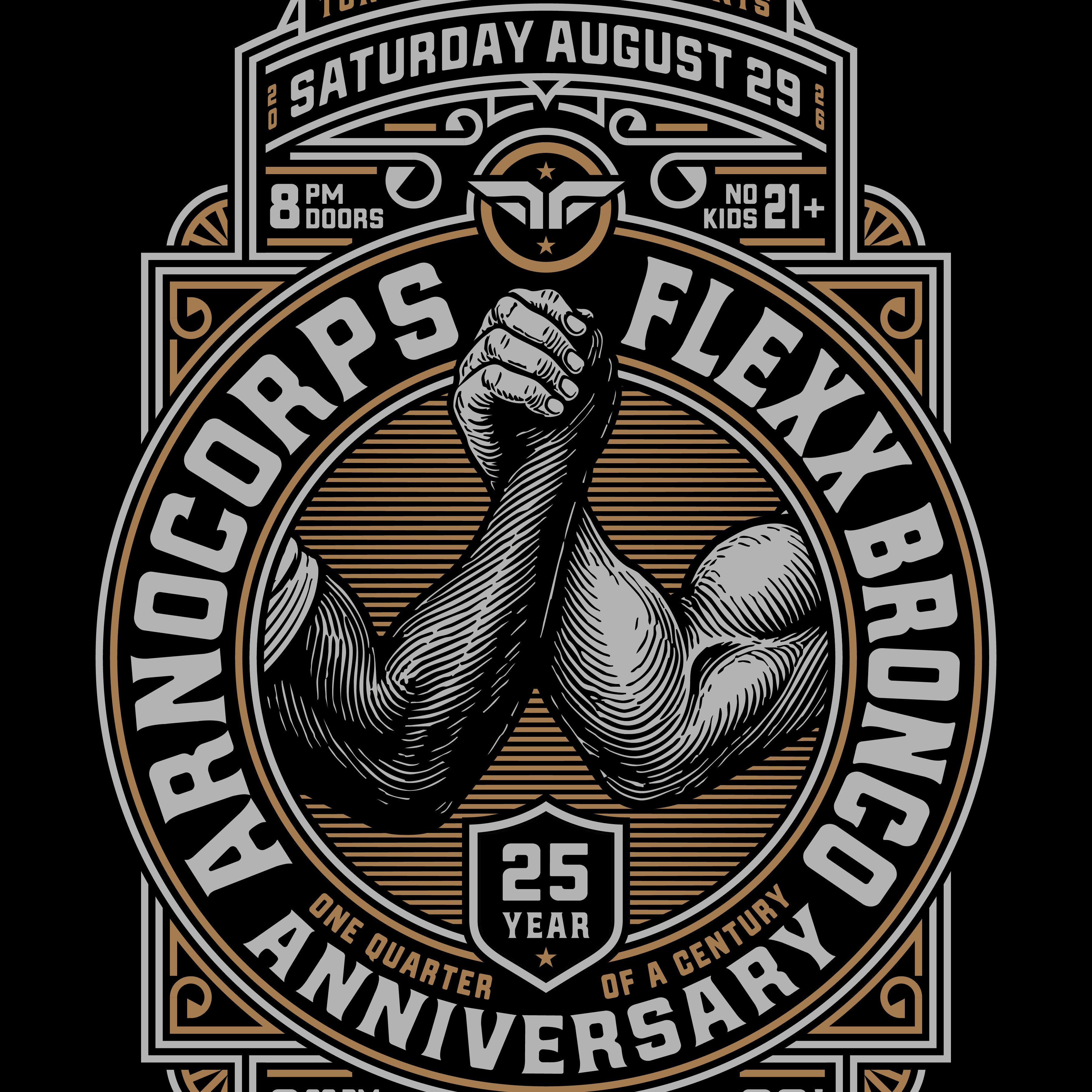 Arnocorps (co-headlining) ~ Flexx Bronco (co-headlining) ~ The Memphis Murder Men