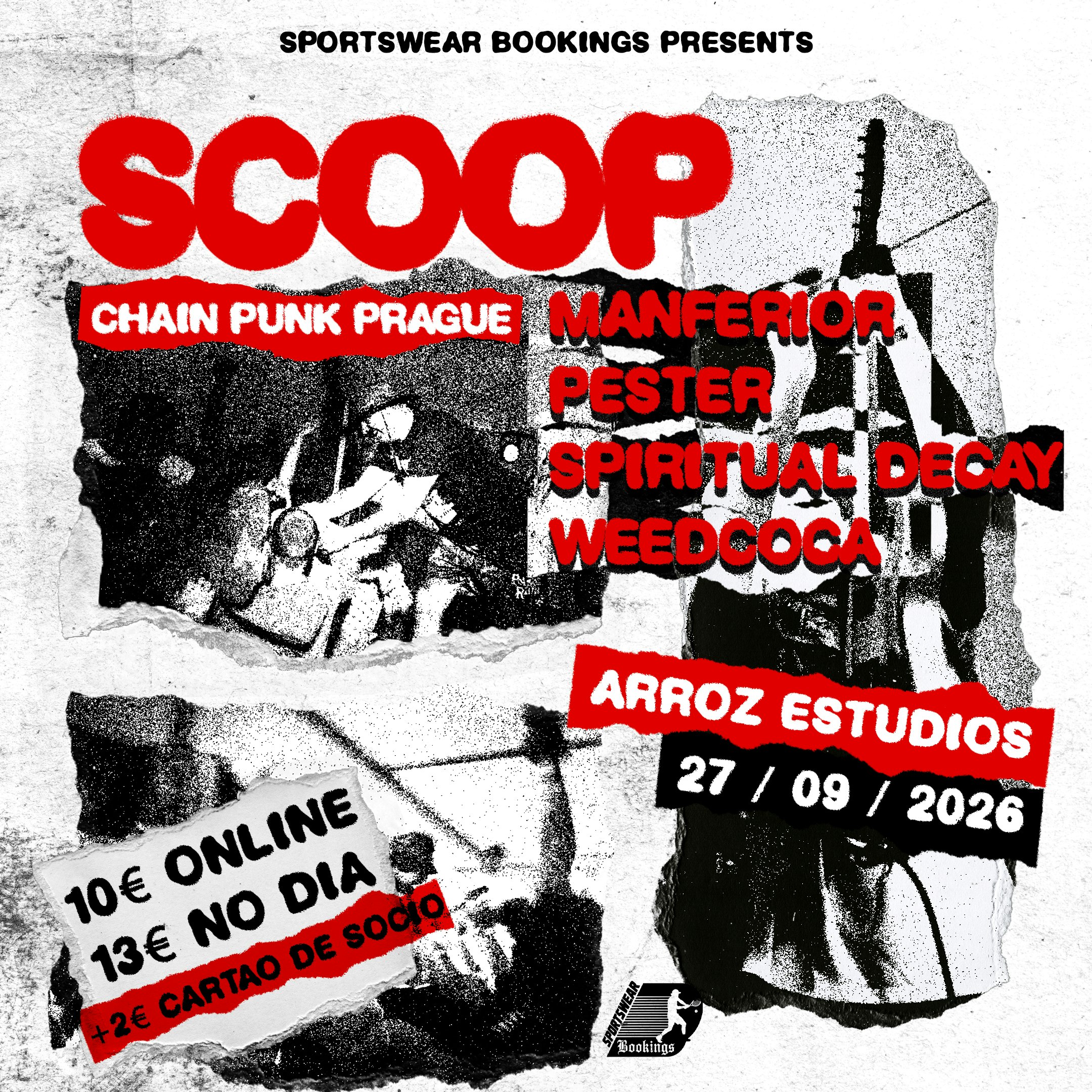 Sportswear Bookings: SCOOP (CZ) + support bands