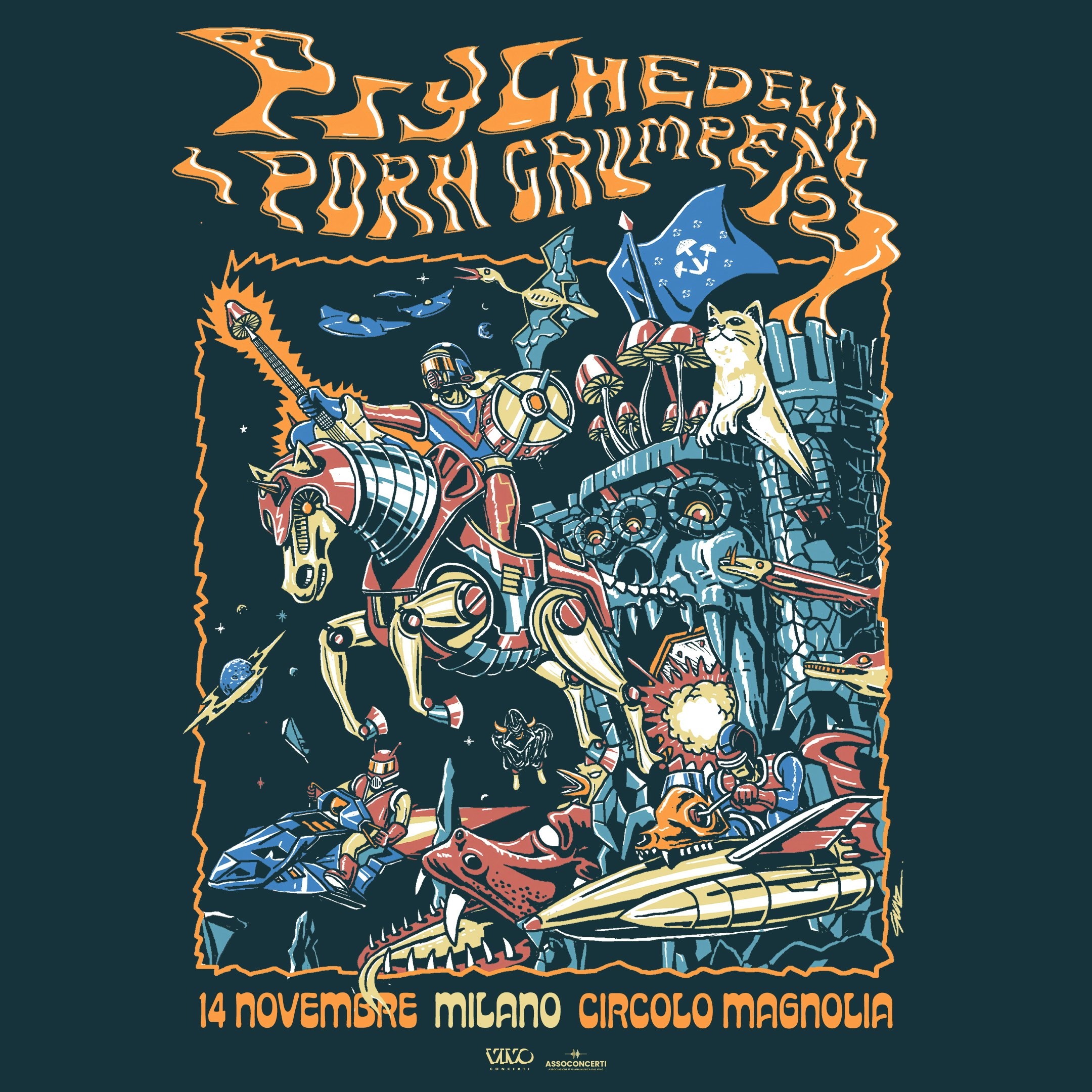 Psychedelic Porn Crumpets live a Magnolia
