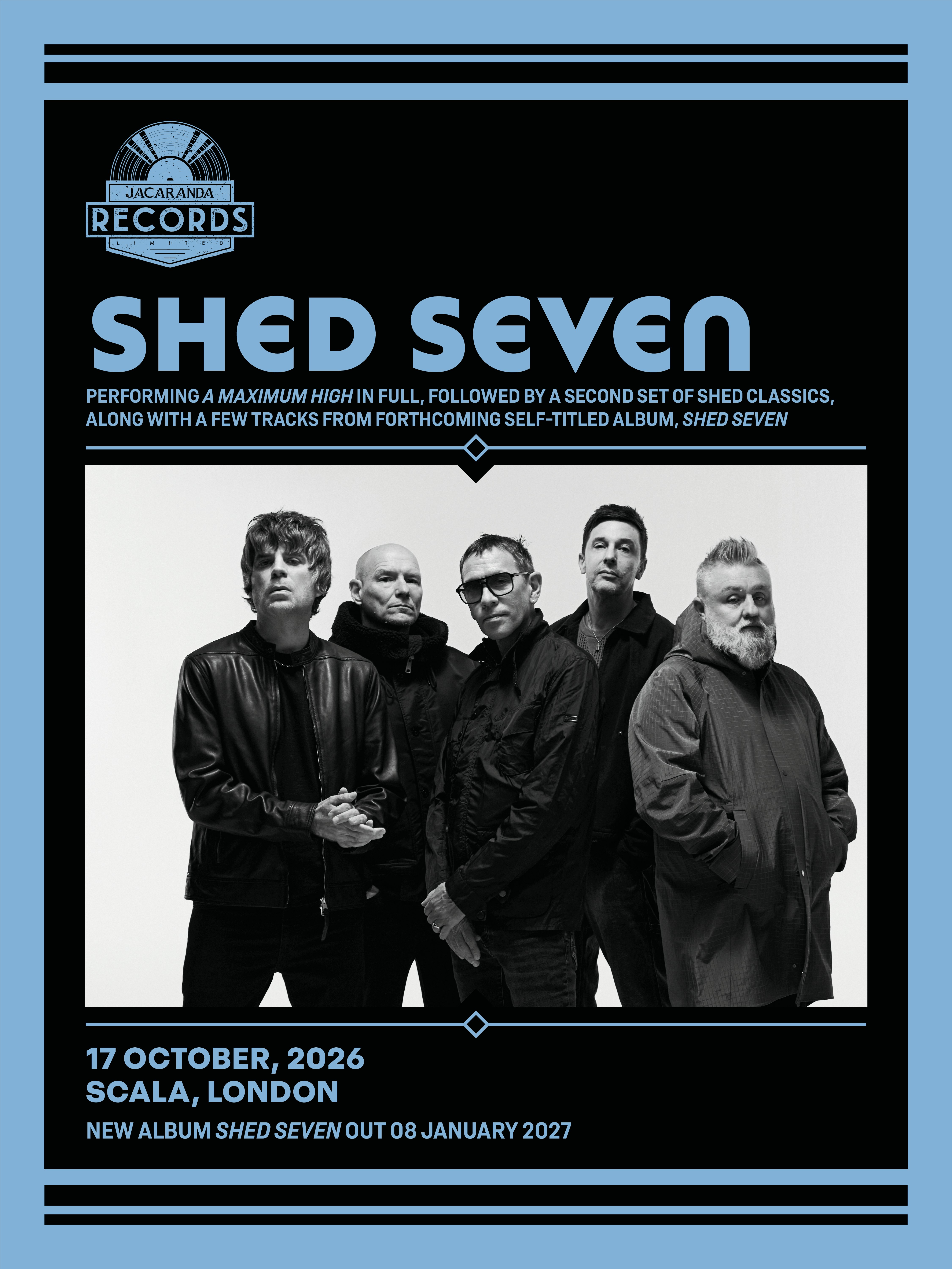 Shed Seven Jacaranda Edition at Scala, London