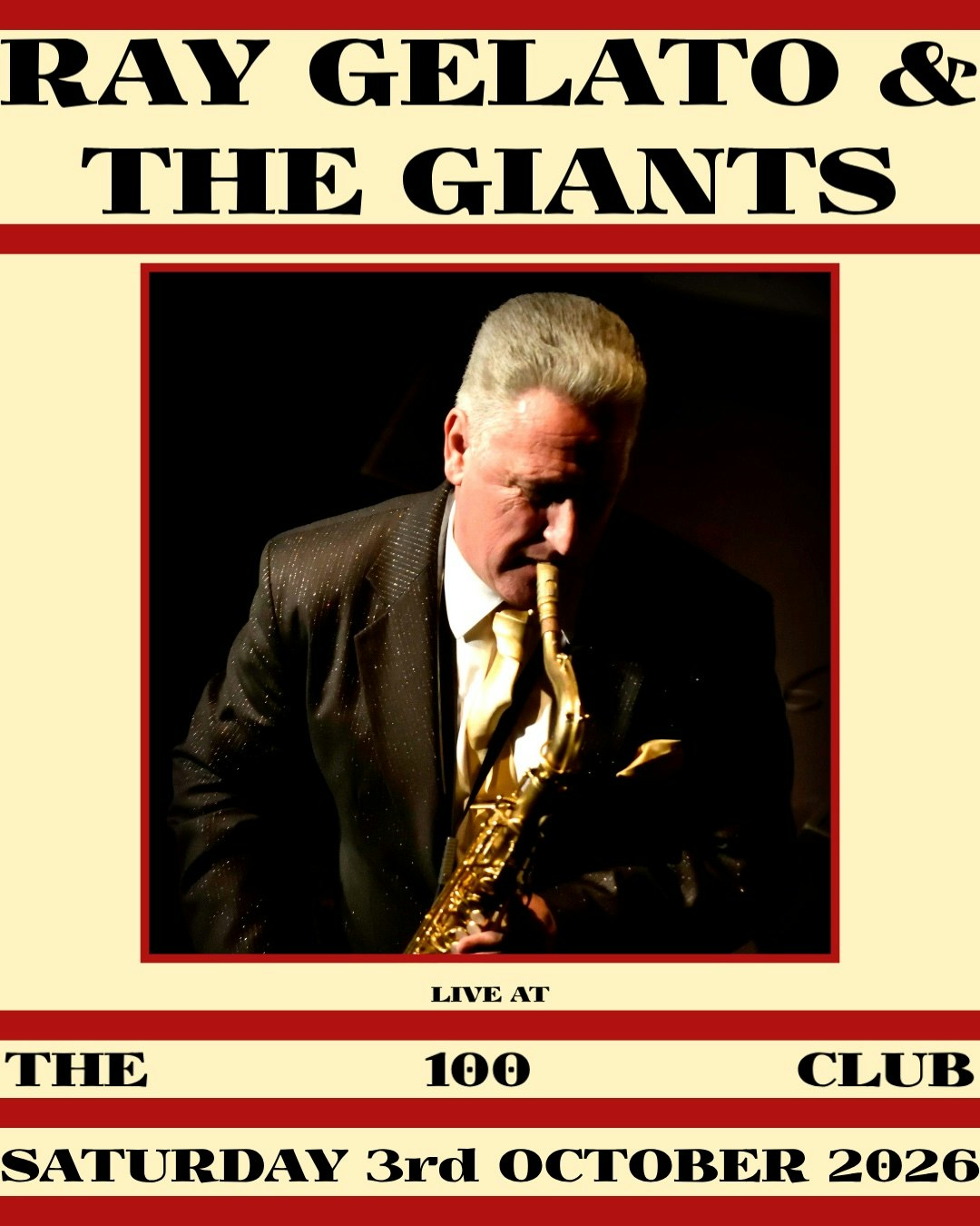 Ray Gelato + The Giants at The 100 Club, London