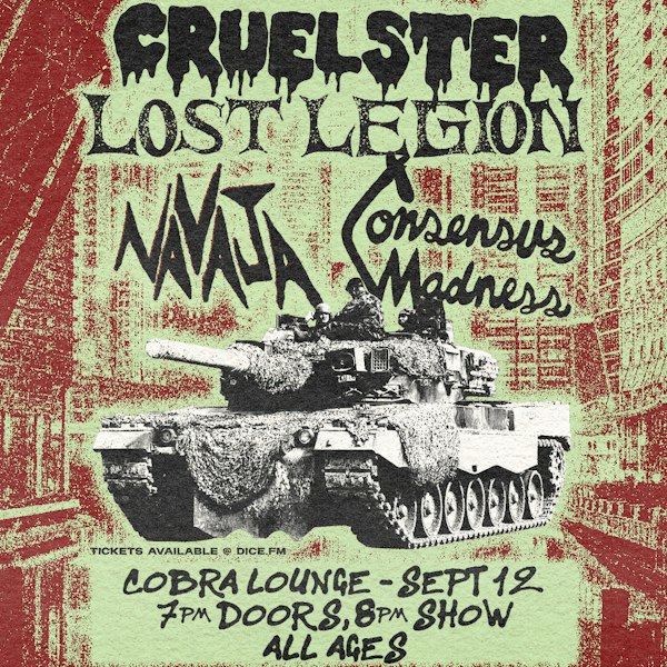 Cruelster / Lost Legion / Navaja / Consensus Madness