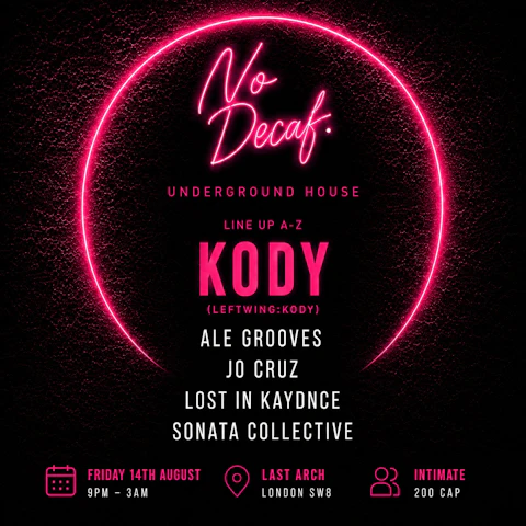 NO DECAF w/ KODY (Leftwing:Kody)