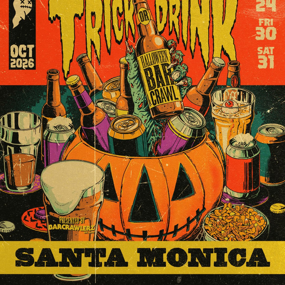 Trick or Drink Santa Monica Halloween Bar Crawl 3 Days