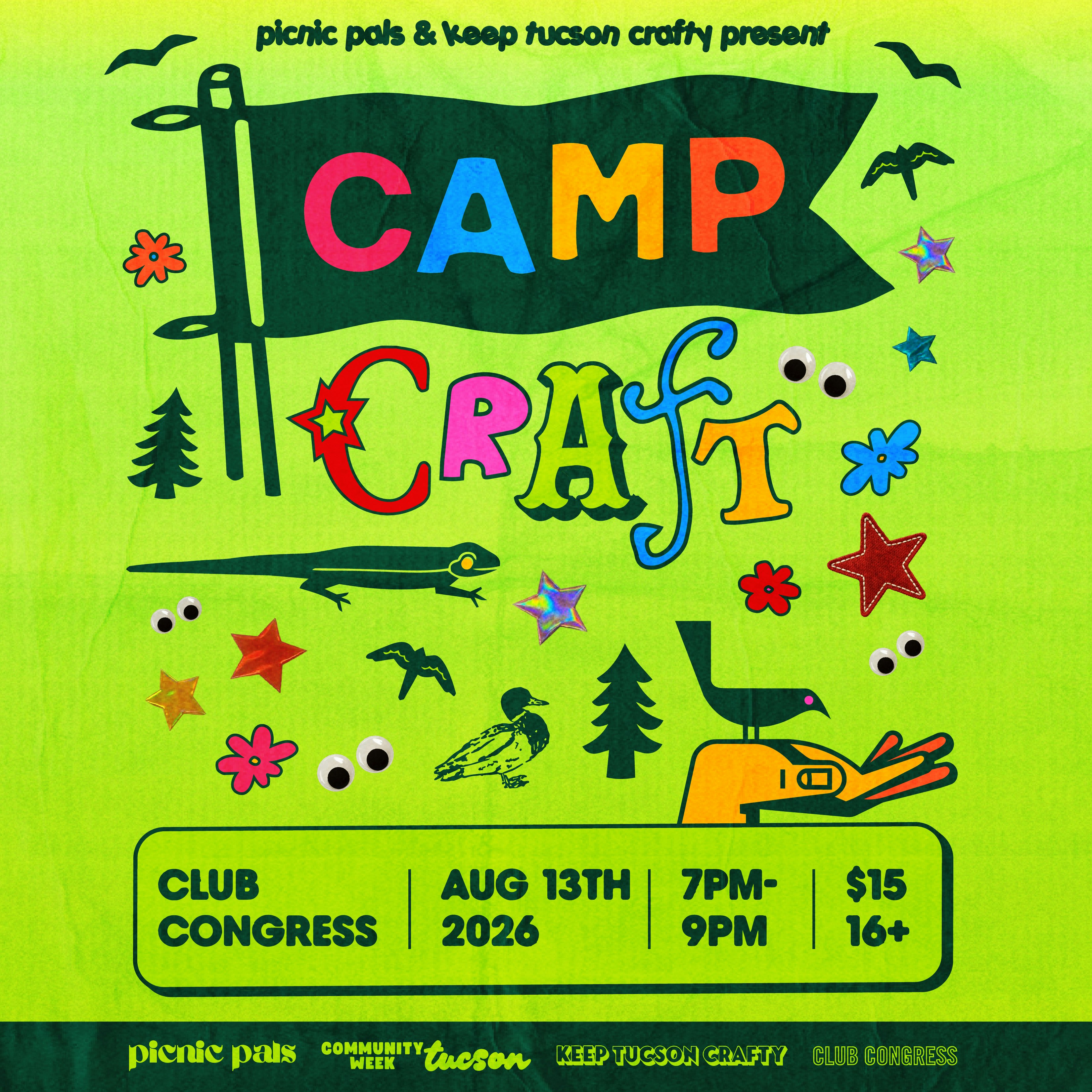 CAMP CRAFT ! | Picnic Palz + Keep Tucson Crafty