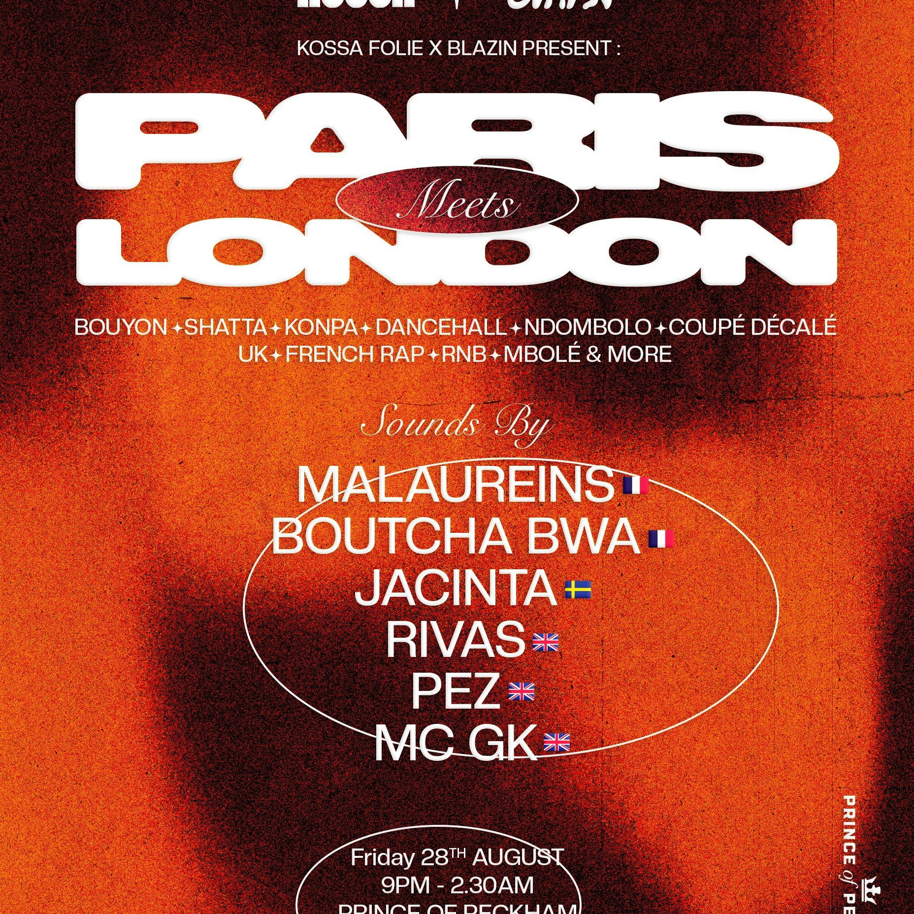 KOSSA FOLIE x BLAZIN - PARIS MEETS LONDON