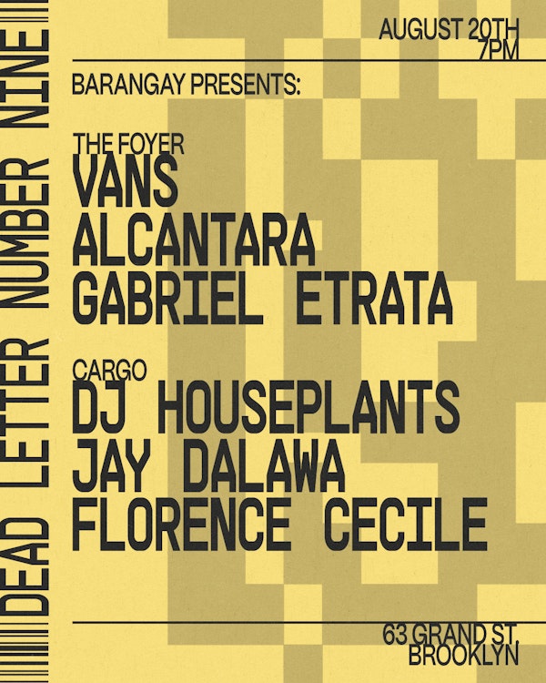 BARANGAY: Jay Dalawa, Alcantara, DJ Houseplants +