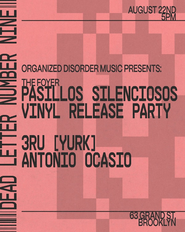 Pasillos Silenciosos Vinyl Release Party