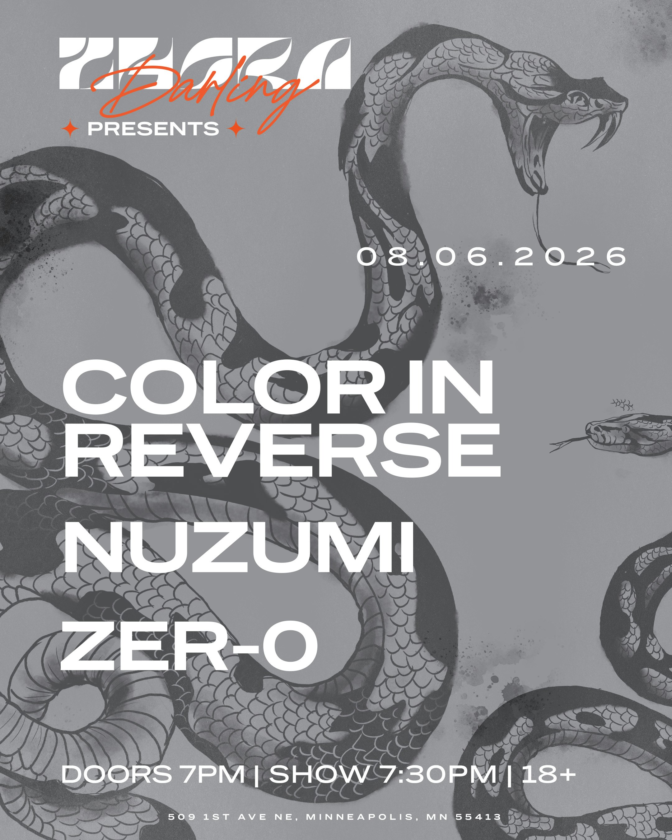 Color in Reverse, Nuzumi, Zer-0 flyer
