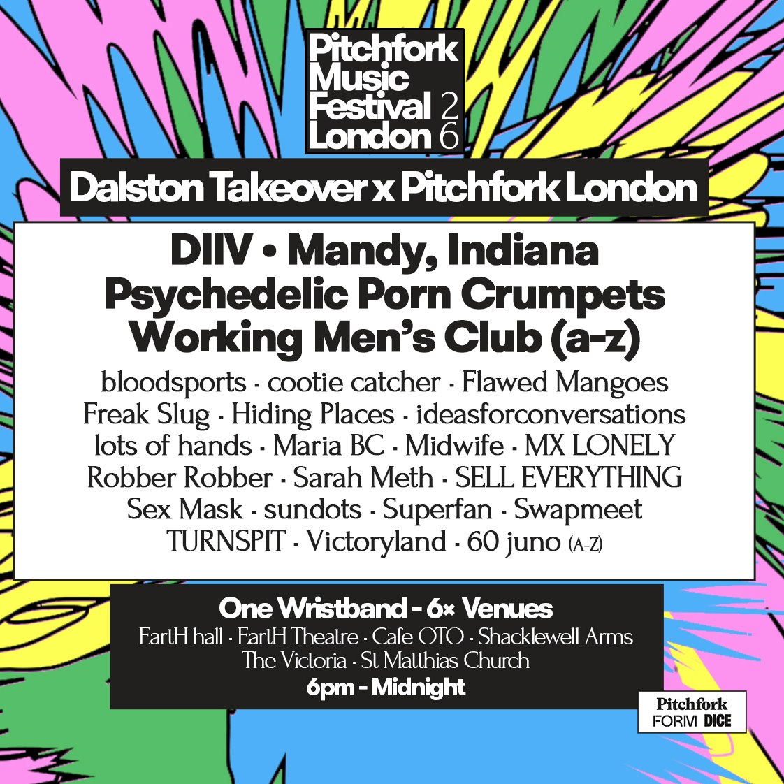 Pitchfork Festival 2026: Dalston Takeover