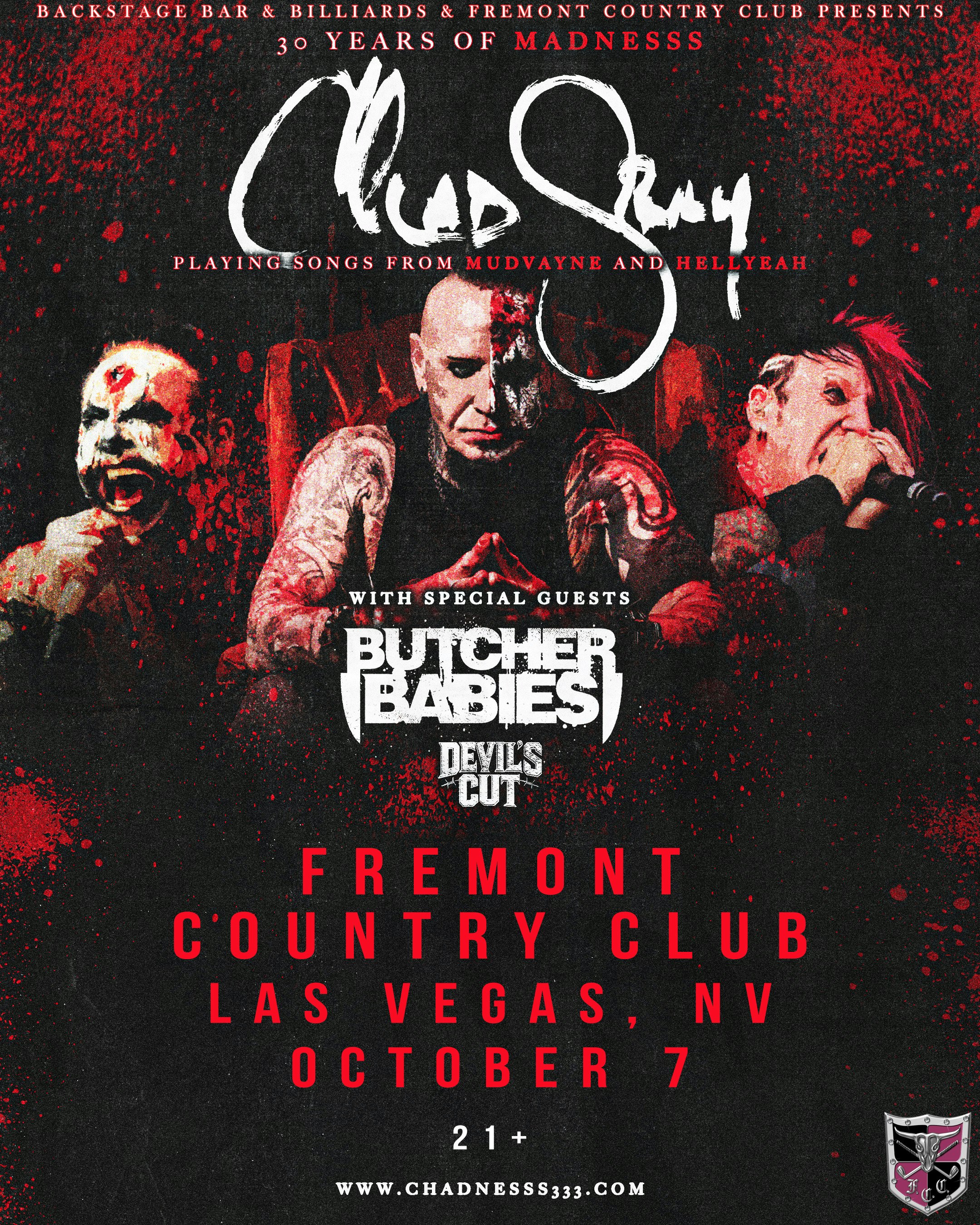 Chad Gray w/ Butcher Babies at Fremont Country Club