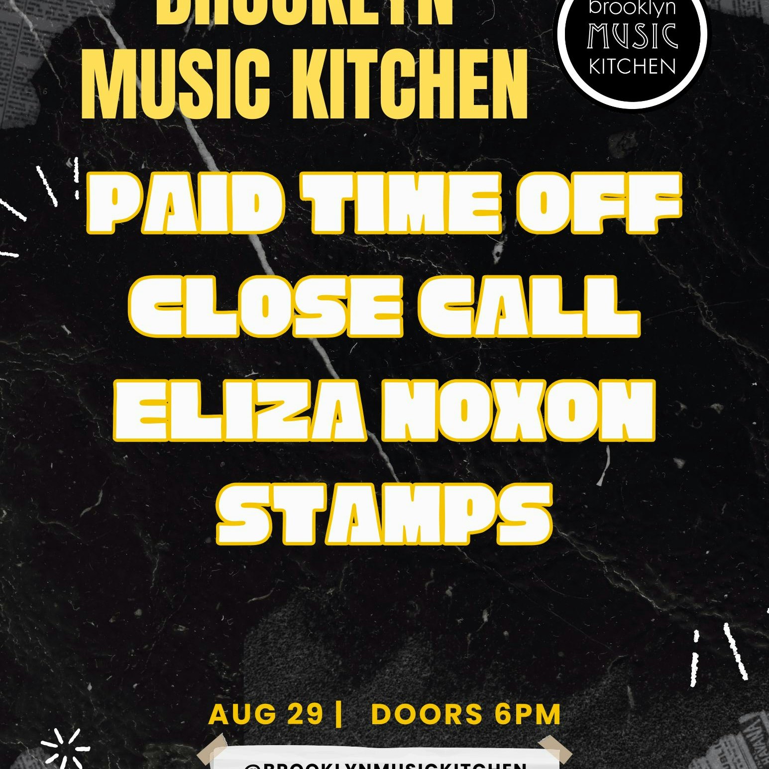 PaidTimeOff, CloseCall, ElizaNoxon, STAMPS