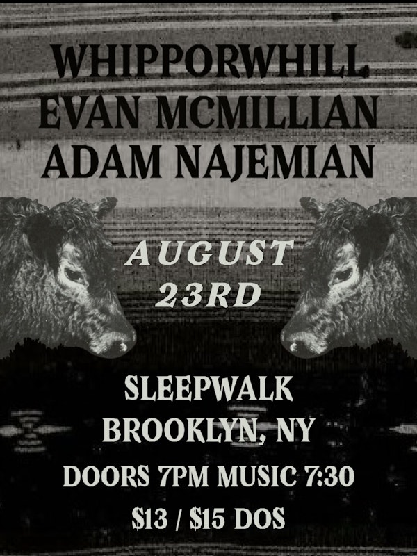 Evan McMillian, Whipporwhill, Adam Najemian