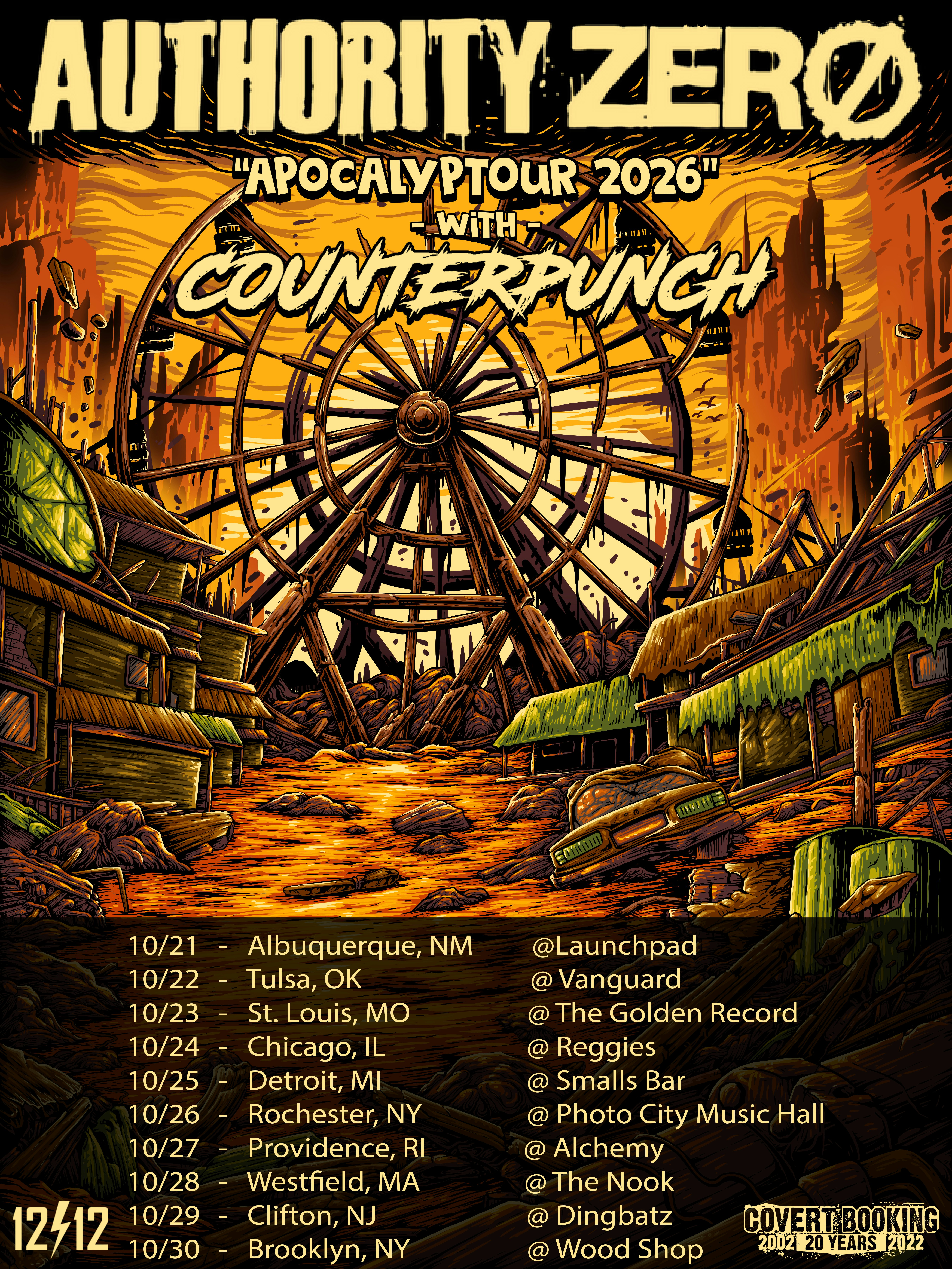 Authority Zero - Apocalyptour 2026 with Special Guests