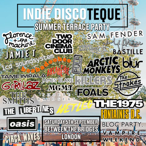Indie Discoteque Summer Terrace Party