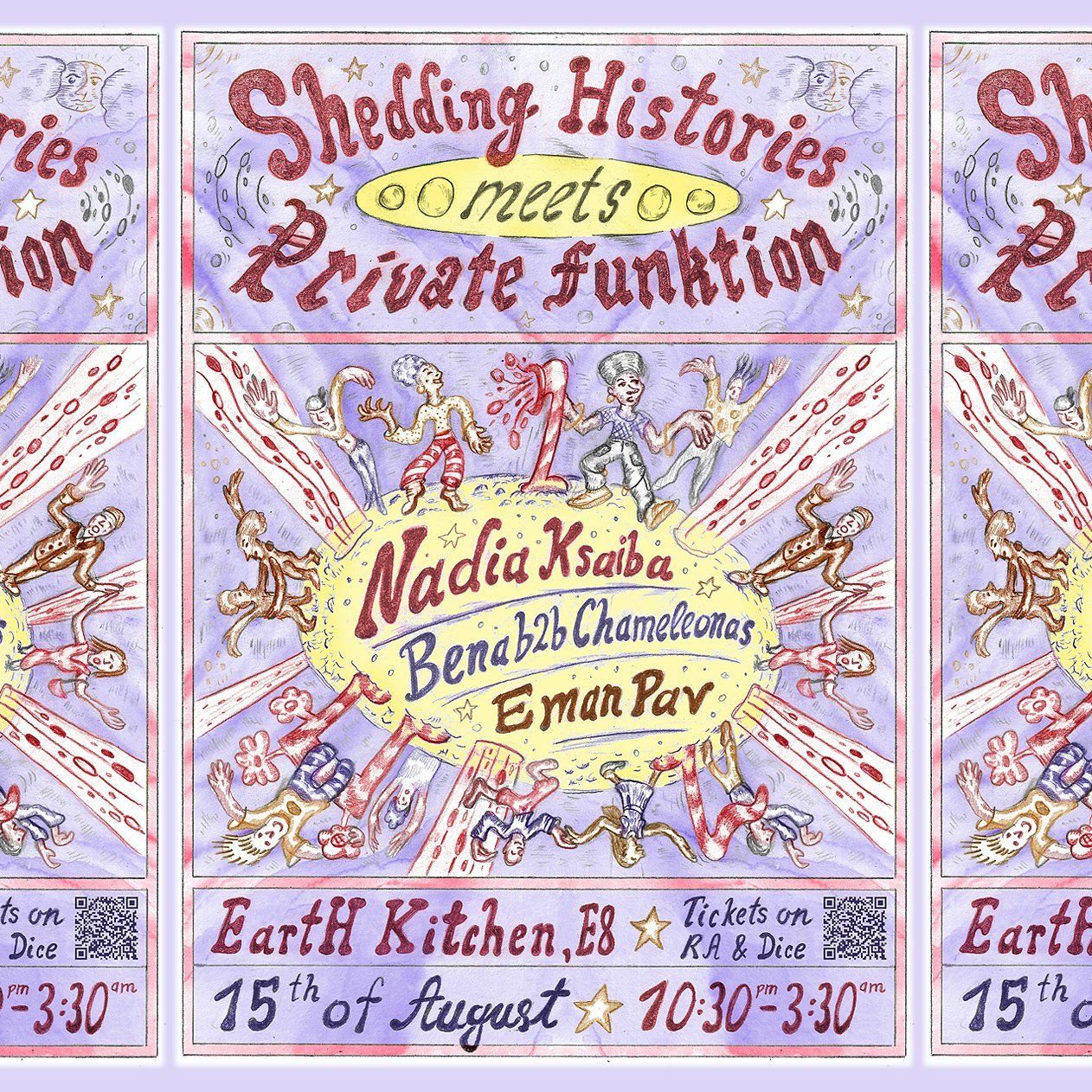Shedding Histories x Private Funktion: Nadia Ksaiba, Bena b2b Chameleonas, Eman Pav