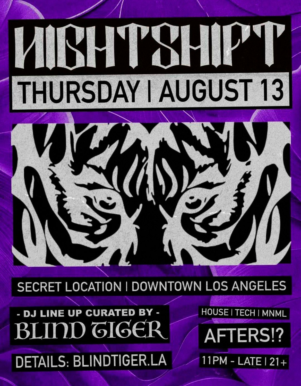 Nightshift Afterhours Tickets | From Free | 13 Aug @ The Lexington