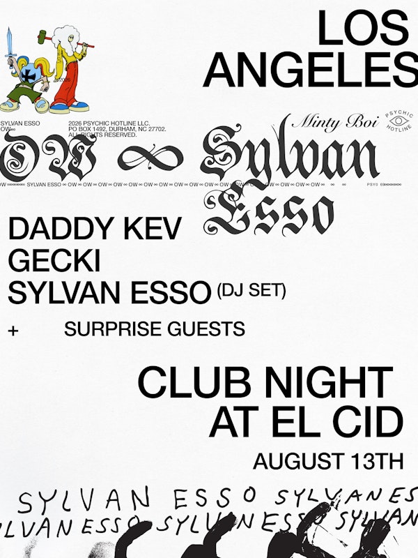 Minty Boi Presents: Sylvan Esso (DJ set) In Los Angeles