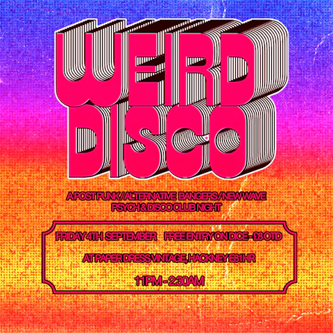 Weird Disco Club Night