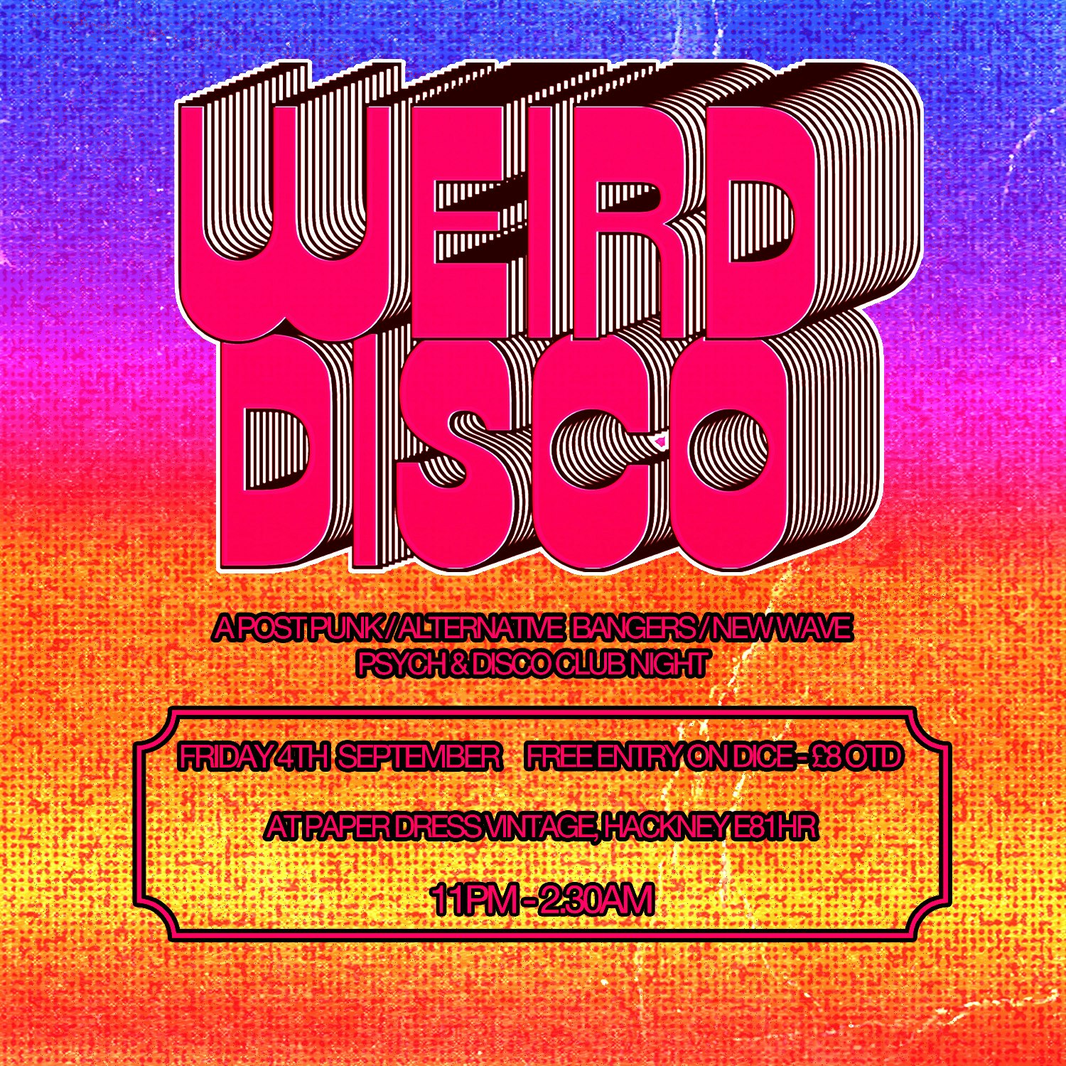 Weird Disco Club Night