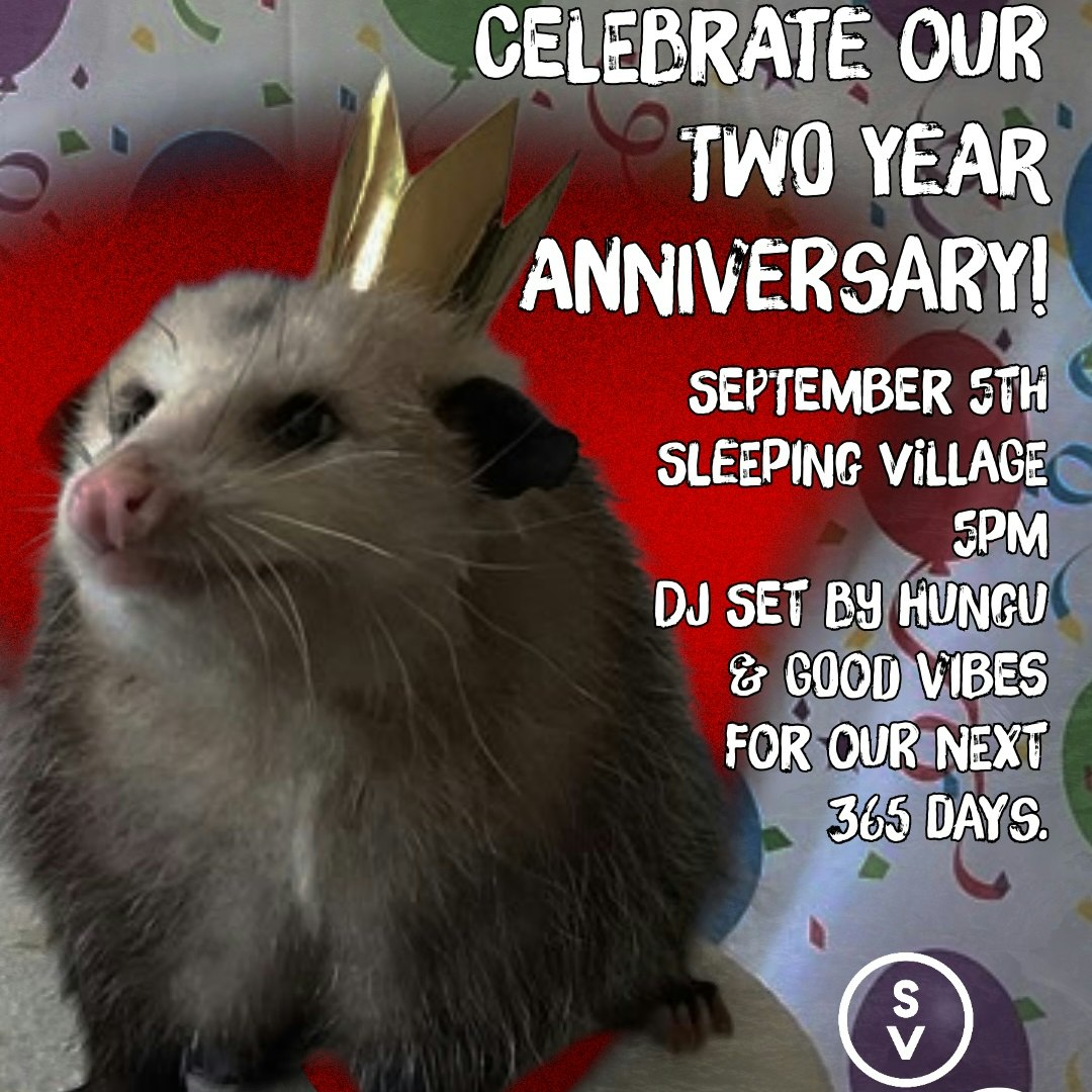 Raging Opossum Press 2nd Anniversary Party