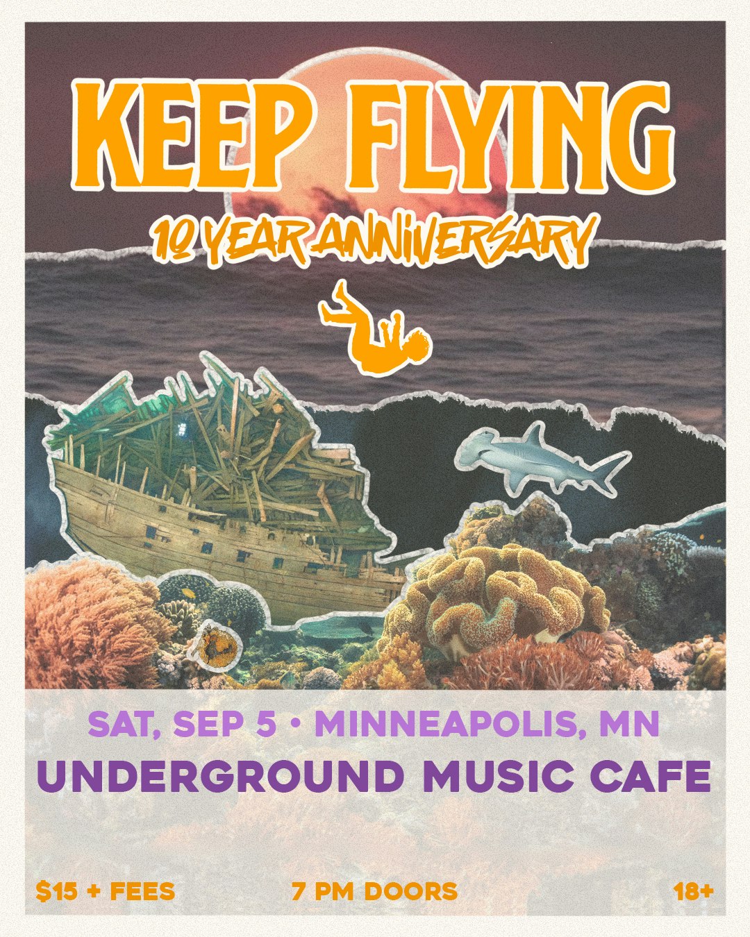 Keep Flying: 10 Year Anniversary Tour flyer