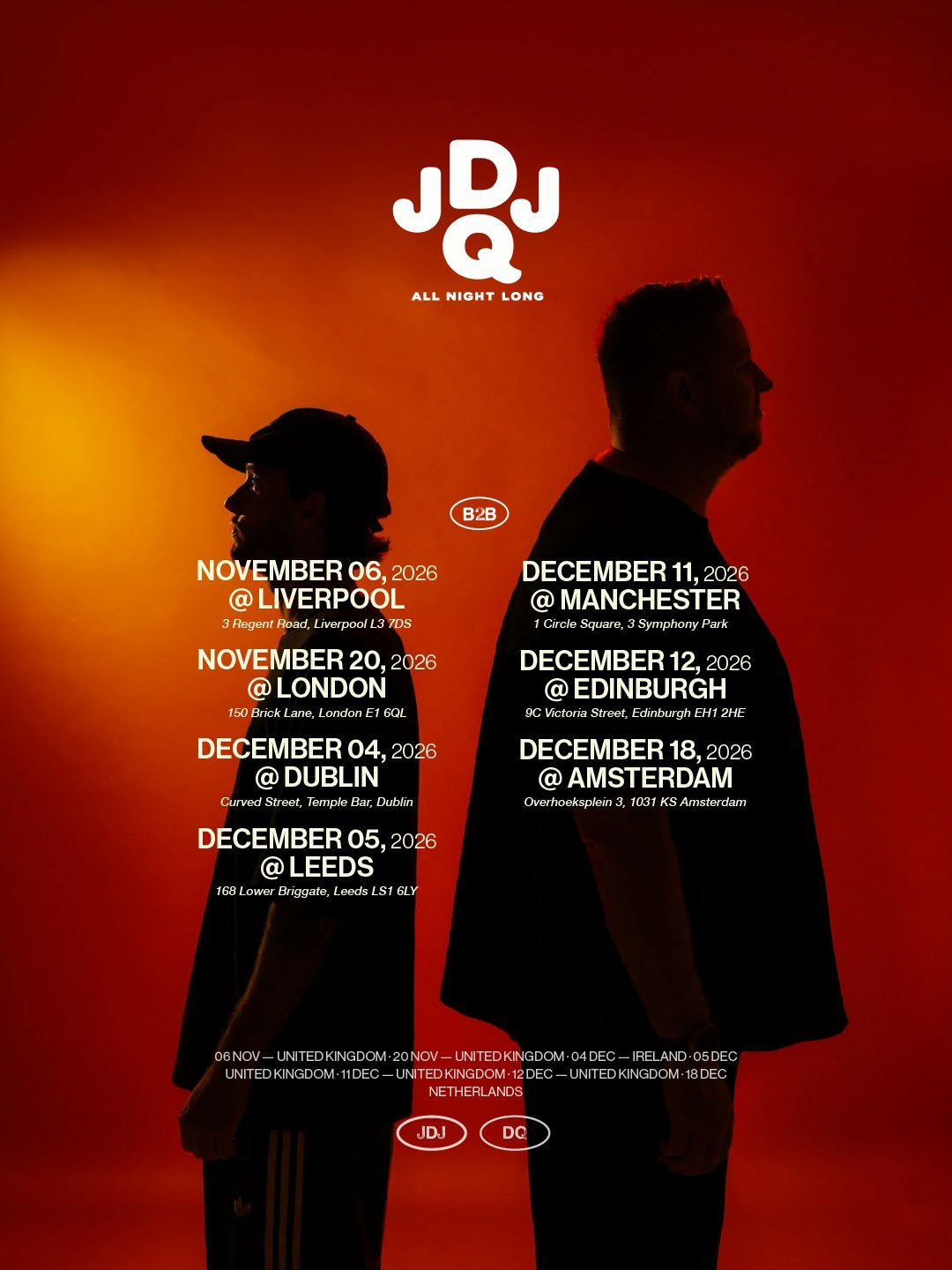 FLY House Heads: Job De Jong b2b Dennis Quin ANL at The Liquid Room, Edinburgh