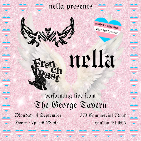 Nella, Envie, French toast (Gender-Affirming Care Fundraiser)
