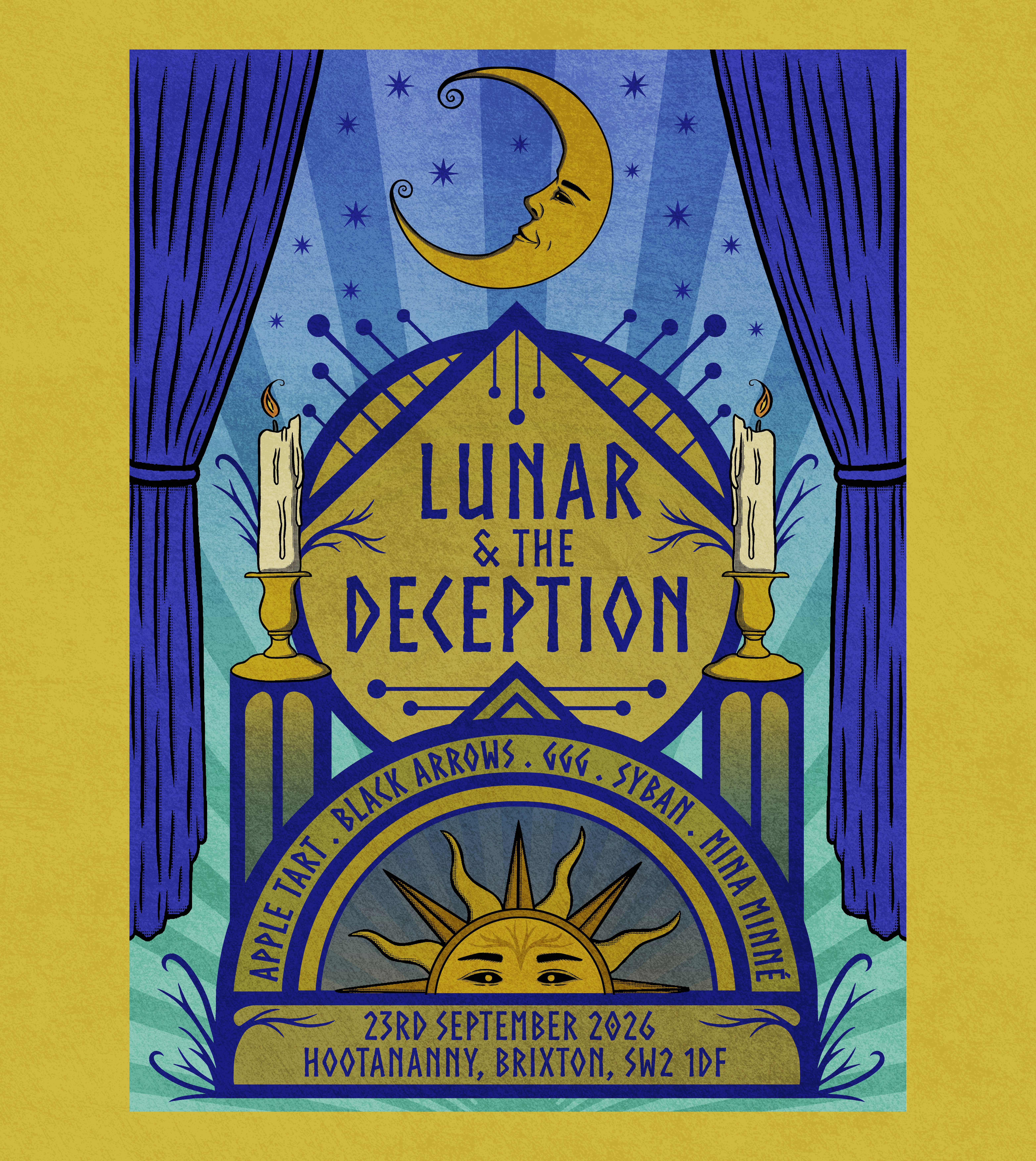 Lunar and the Deception + Black Arrows + More at Hootananny Brixton, London