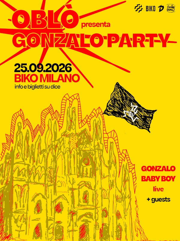Oltre l’Oblò: Oblò presenta Gonzalo Party