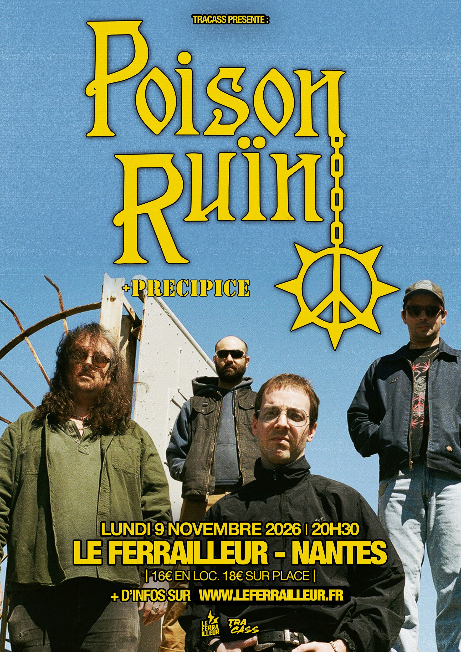 Affiche Poison Ruïn en concert au Ferrailleur
