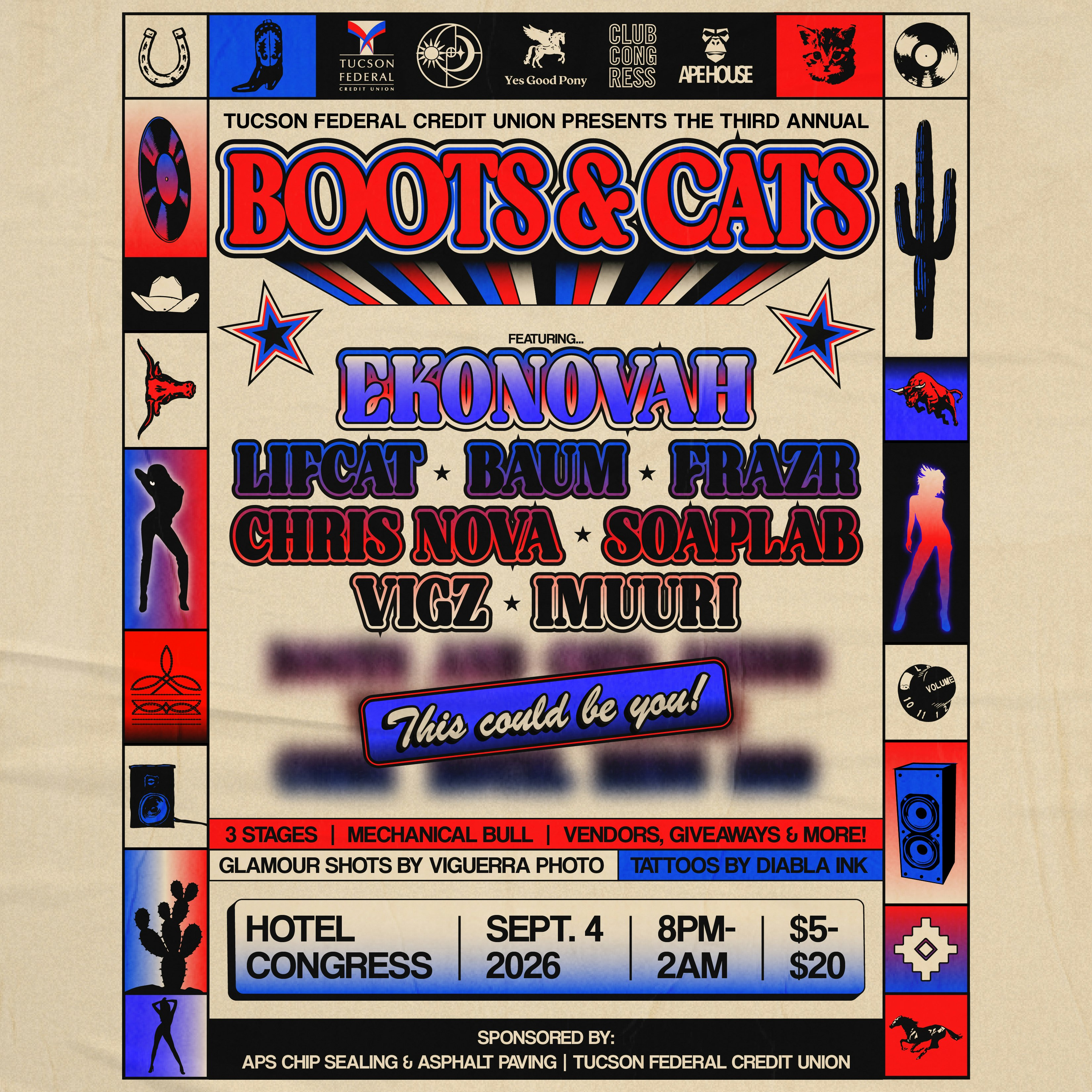 Boots & Cats : No Skip Summer/ Club Congress Weekend Kickoff!