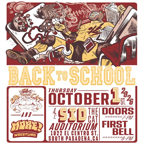 More! Wrestling - Back To School at Sid the Cat Auditorium in Los Angeles, CA