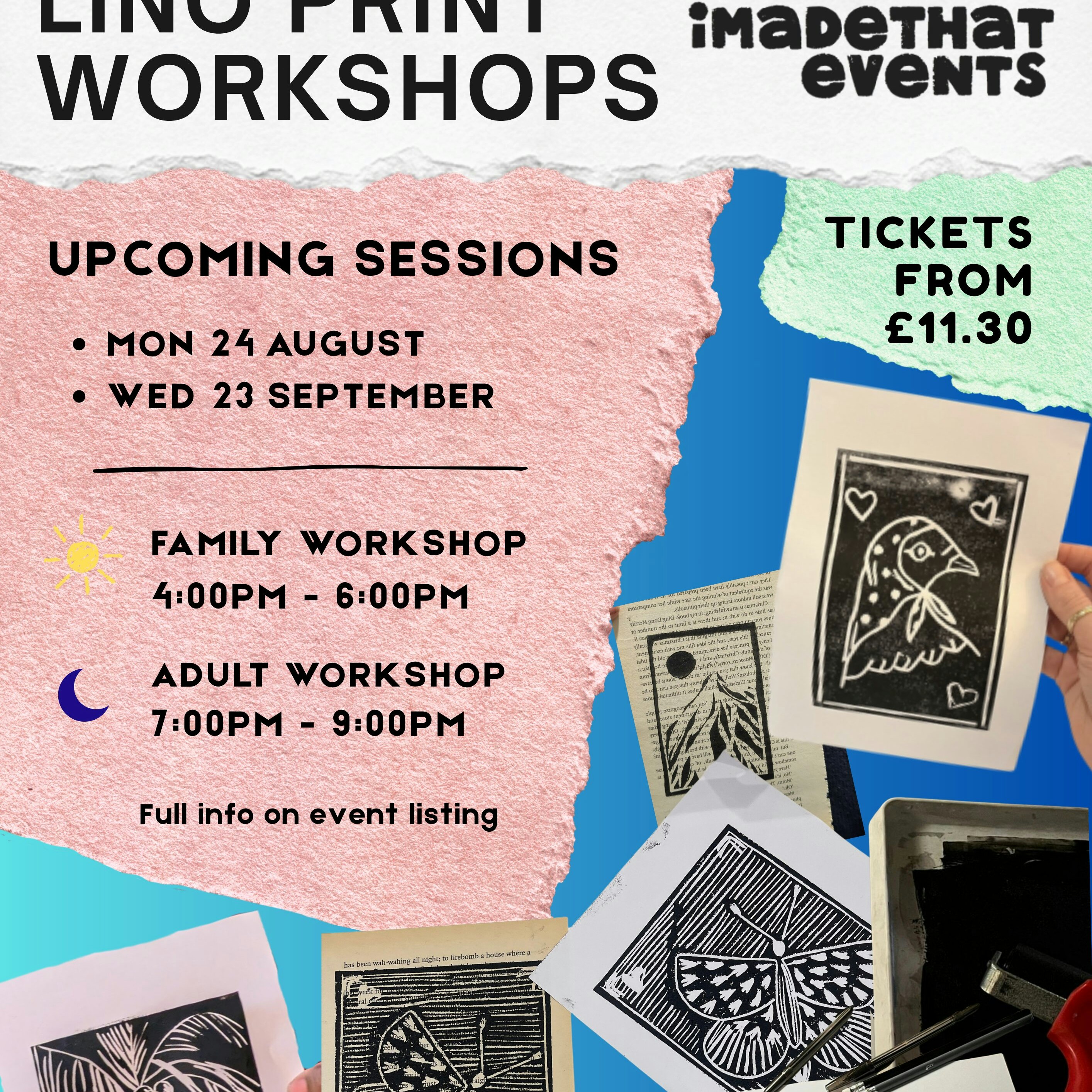 FAMILY LINO PRINTING WORKSHOP