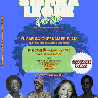 PRINCE OF PECKHAM PRESENTS: SIERRA LEONE PUB QUIZ EVENT.. PART2