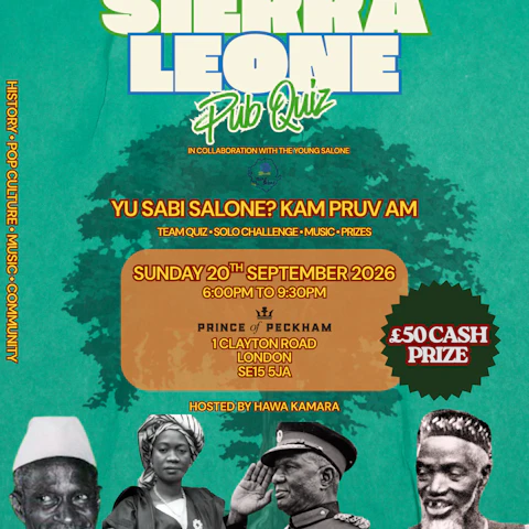 PRINCE OF PECKHAM PRESENTS: SIERRA LEONE PUB QUIZ EVENT.. PART1