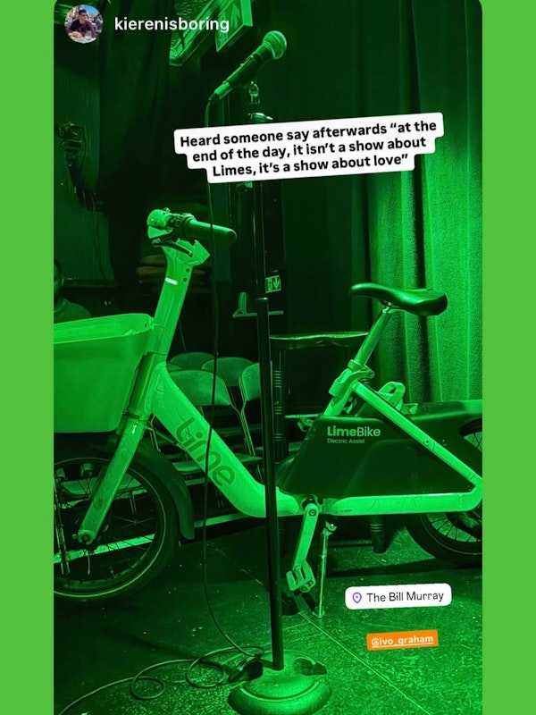 Ivo Graham: One hour talking about lime bikes