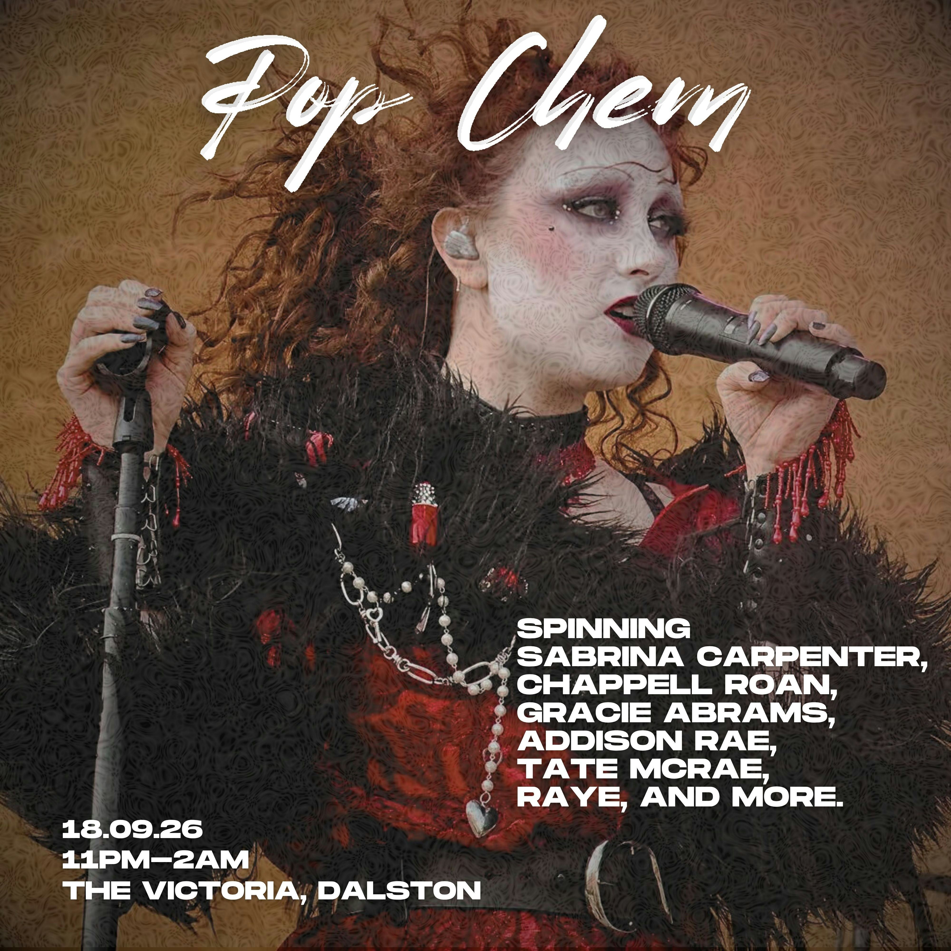 Pop Chem: Playing Sabrina Carpenter, Chappell Roan, Gracie Abrams +more at The Victoria, London