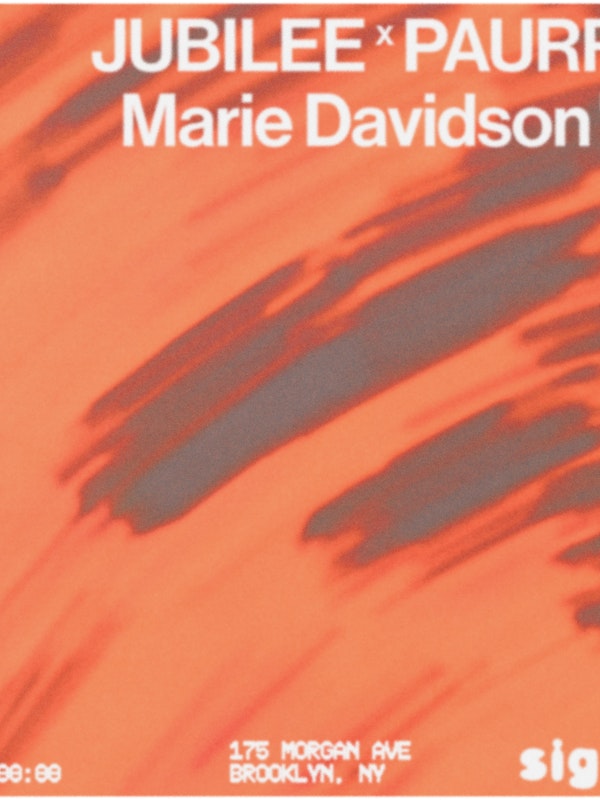 Marie Davidson, Jubilee x PAURRO