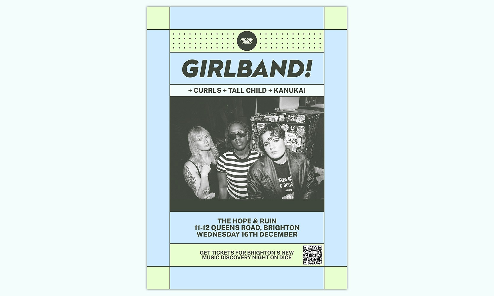 GIRLBAND! + Currls + tall child + Kanukai at The Hope & Ruin, Brighton