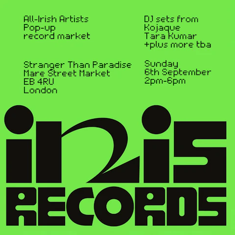 Celebrate Inis Records w/ Pop Up Record Market + DJs