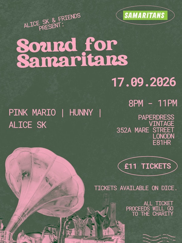 Sound 4 Samaritans: Pink Mario, Hunny, Alice SK