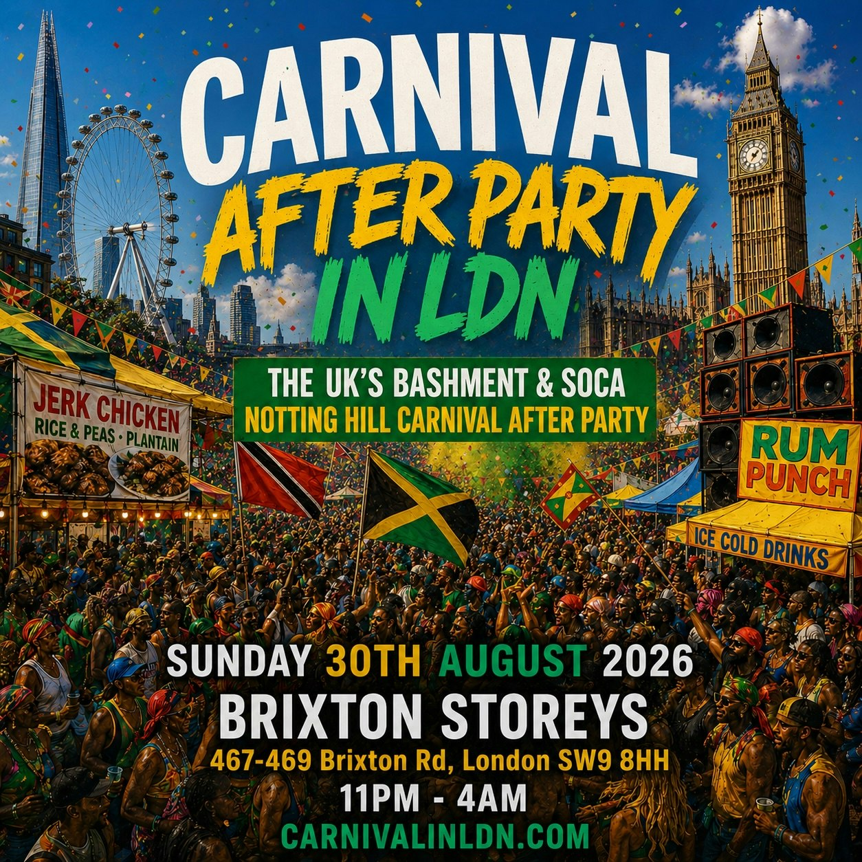 ISLAND TAKEOVER - Bashment x Soca x Reggae - FREE BEFORE 12AM