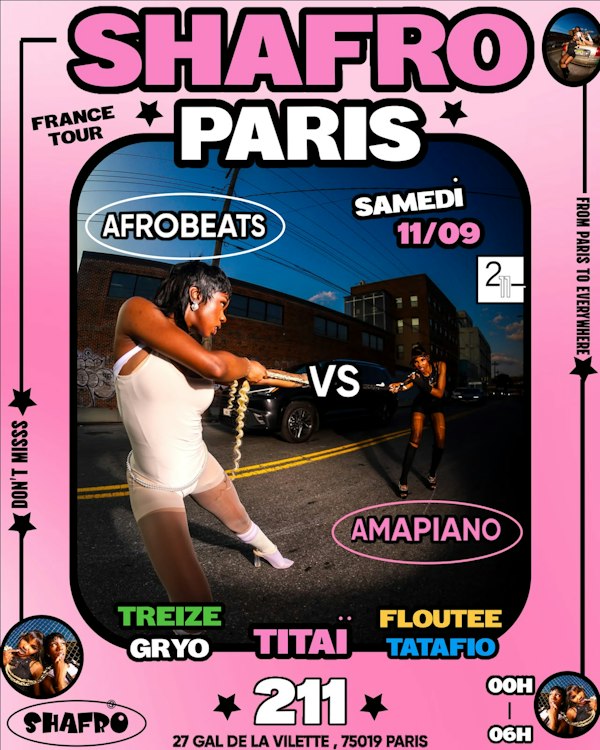 SHAFRO @PARIS : 100% AFROBEATS VS AMAPIANO