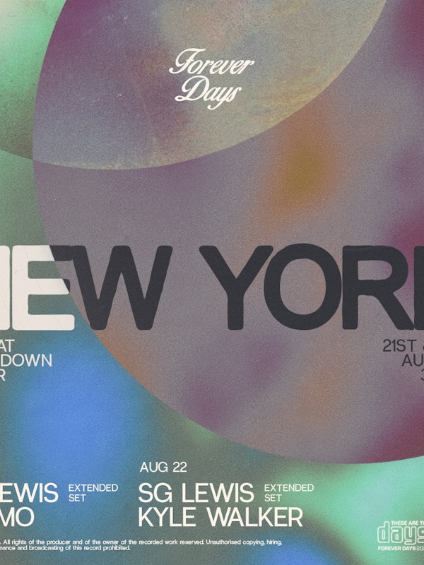 SG Lewis (DJ Set) in The Ruins (Fri + Sat)